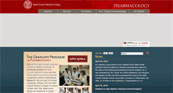 Desktop Screenshot of cornellpharmacology.org